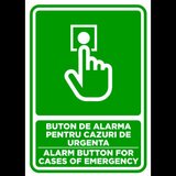 Semn pentru buton de alarma pentru cazuri de urgenta